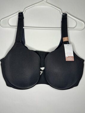 Cacique Black Full Coverage Lightly Lined Bra, 42G